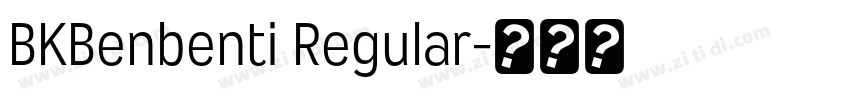 BKBenbenti Regular字体转换